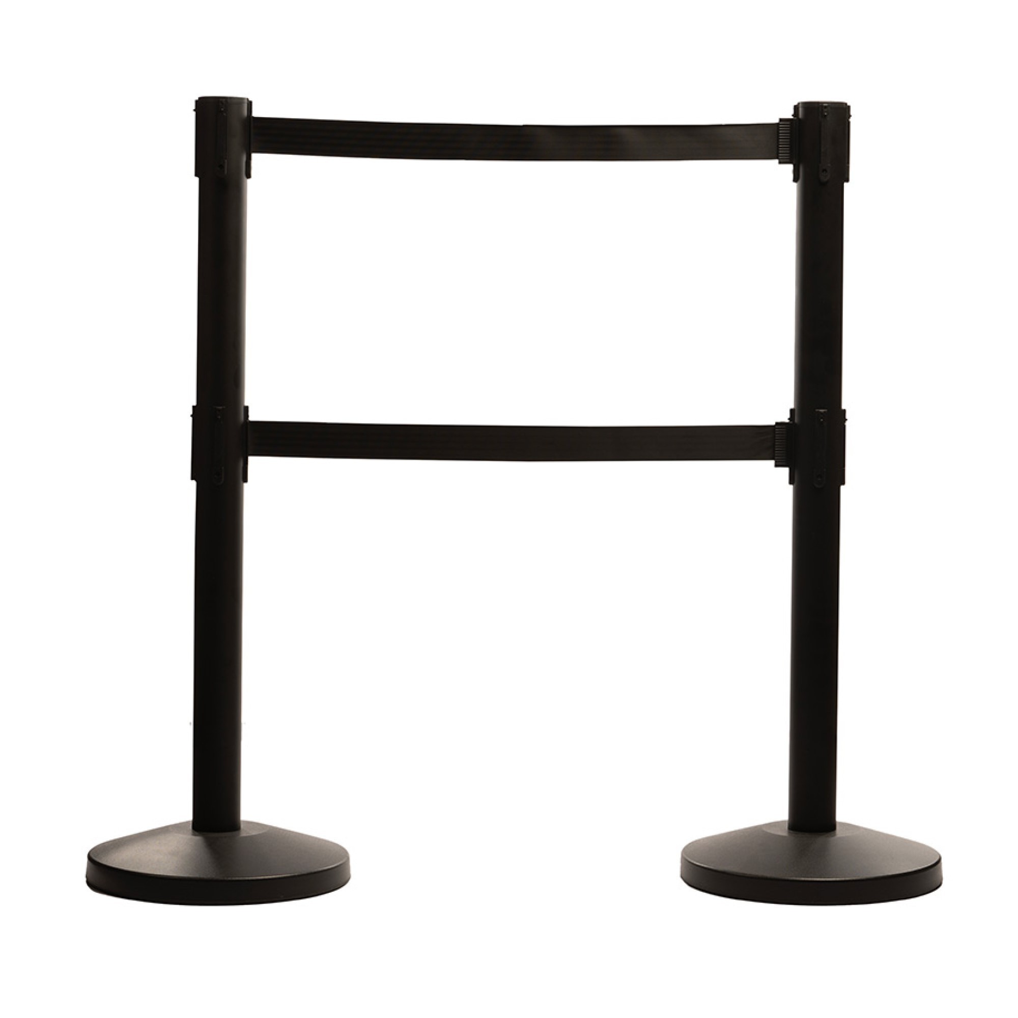 US Weight, Black post and 9ft. Dual Belt ADA style - 2 pack, Model# U2101ADA